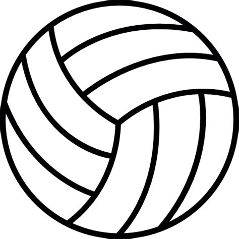 Ball Outline, sports, Ball, volleyball, Volleyball Ball icon