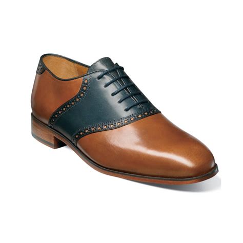 Florsheim Markham Saddle Lace Up Shoes in Toffee w/ Chalk Blue (Brown) for Men - Lyst