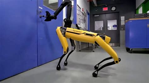 New dog-like robot from Boston Dynamics can open doors - YouTube