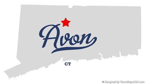 Map of Avon, CT, Connecticut