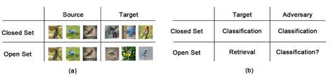 Comparison between closed set and open set recognition. (a) Problem... | Download Scientific Diagram