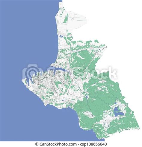 Sevastopol map. detailed map of sevastopol city administrative area ...