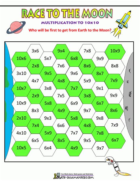 Printable Multiplication Games – PrintableMultiplication.com