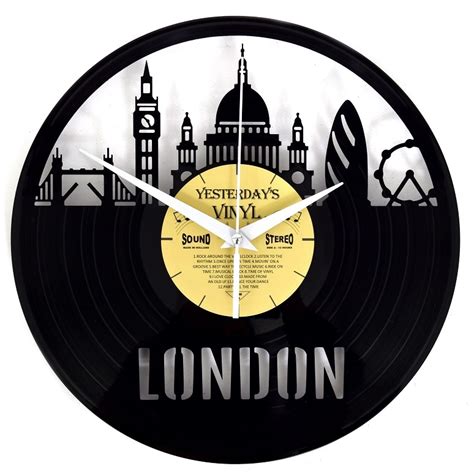 London Vinyl Clock - green-vinyl.com