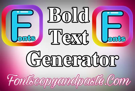 Bold Text Generator | 𝟙𝟘𝟘+ 𝕀𝕟𝕤𝕥𝕒𝕘𝕣𝕒𝕞 𝔹𝕠𝕝𝕕 𝔽𝕠𝕟𝕥𝕤 [Copy And Paste]