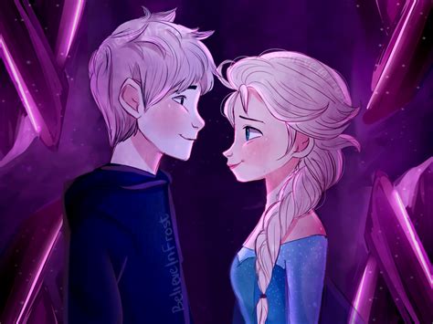 Elsa and Jack Frost - Elsa the Snow Queen Fan Art (39339966) - Fanpop