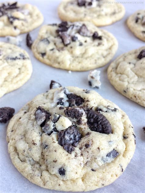 Oreo Cookies & Cream Pudding Cookies - Together as Family