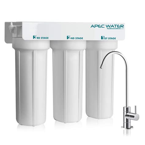 APEC Water Systems WFS-1000 3 Stage Under-Sink Water Filter System , White | Nellis Auction