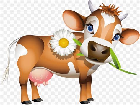 Jersey Cattle Holstein Friesian Cattle Calf Dairy Cattle Clip Art, PNG ...