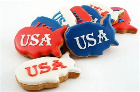 Foodista | Awesome Patriotic USA Map Cookies