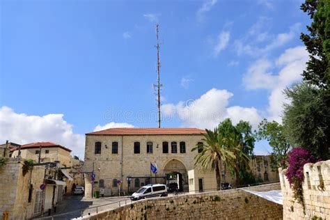 Police Station in Old Jerusalem. Editorial Image - Image of tree ...