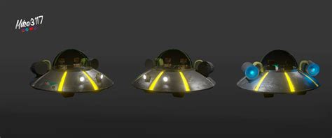 ArtStation - RICK and Morty spaceship 3d model | Resources