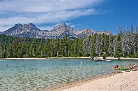 Redfish Lake Beach in Sawtooth National Recreation Area-Idaho Photograph by Ruth Hager - Fine ...