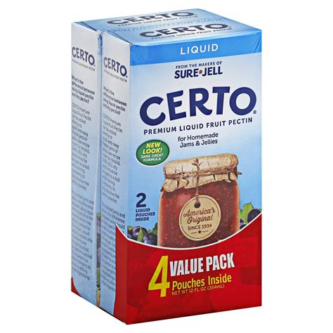 Sure Jell Certo Premium Liquid Fruit Pectin - Shop Pudding & gelatin mix at H-E-B