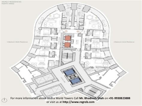 Lodha world towers floorplans, Layoutplan