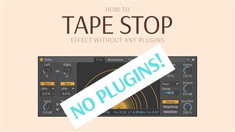 How To Tape-Stop Effect Without Any Plugins - YouTube