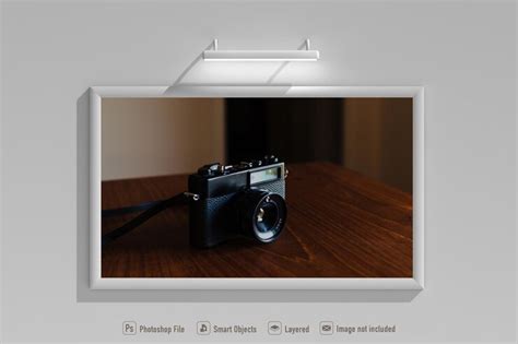 Premium PSD | Frame mockup on white background