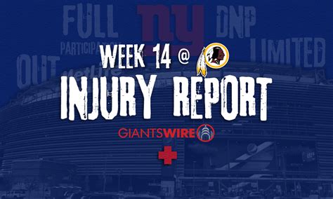 Giants injury report: Dings, dents begin piling up for Big Blue