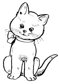 Image result for cartoon kittens black and white | Kitten images, Art ...
