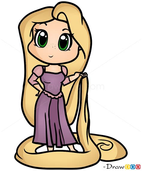 How to Draw Rapunzel, Chibi