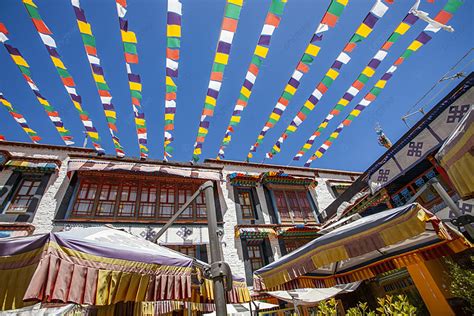 Tibet Monastery Architecture Photography Map Background, Landscape ...