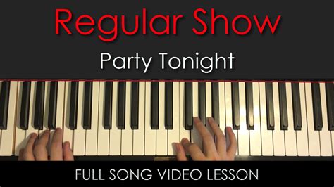 Regular Show | Party Tonight | Full Song Video Lesson | Amosdoll