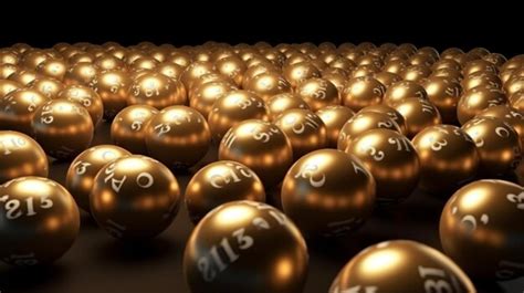 Premium Photo | Golden lottery balls background