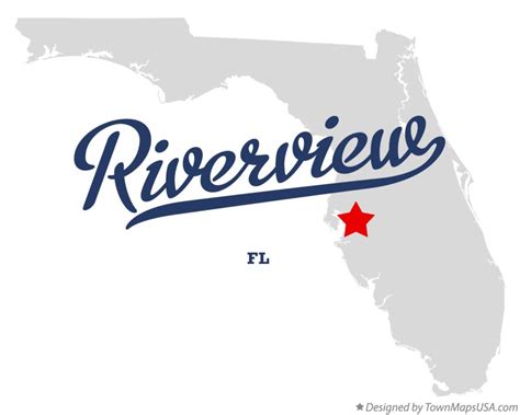 Map of Riverview, FL, Florida