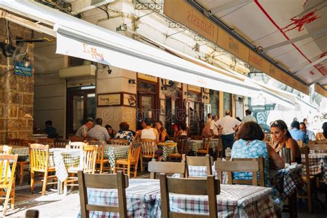 Restaurants Street Near Monastiraki Square in Athens, Greece Editorial Stock Photo - Image of ...