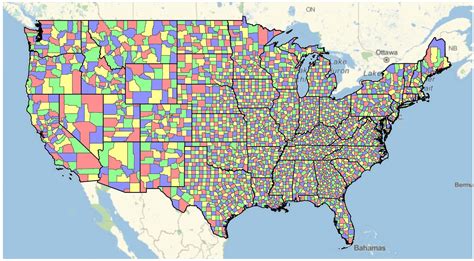 Four Color Theorem map of USA : r/MapPorn