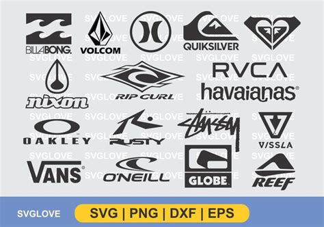 Surf Brand Logo SVG Bundle - Gravectory