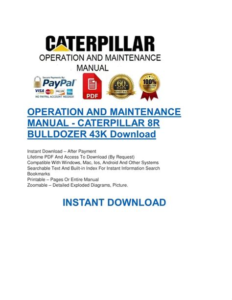 PPT - OPERATION AND MAINTENANCE MANUAL - CATERPILLAR 8R BULLDOZER 43K Download PowerPoint ...