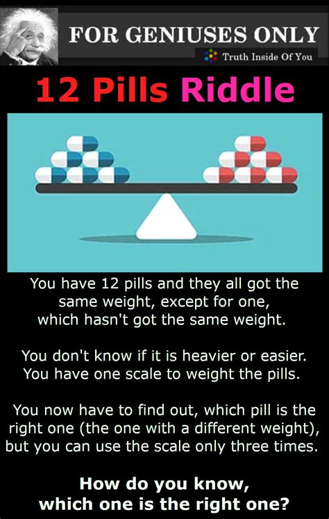 The Twelve Pills Riddle - Truth Inside Of You