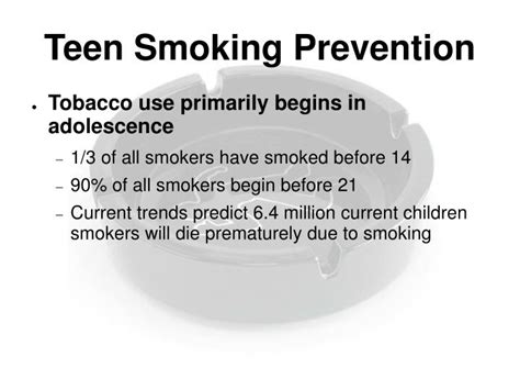 PPT - Teen Smoking Prevention PowerPoint Presentation - ID:307789