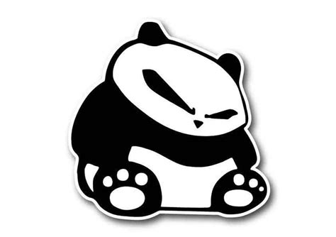 50 pcs/lot Angry Evil Panda Sticker Vinyl adesivos para carro Jdm Drift Laptop Bilke Funny ...