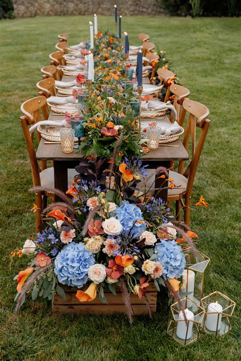 Blue And Orange Wedding Theme