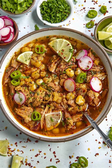 Pozole Rojo Recipe (Mexican Red Posole) - Chili Pepper Madness