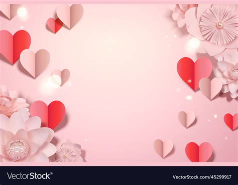 Valentines day card template Royalty Free Vector Image