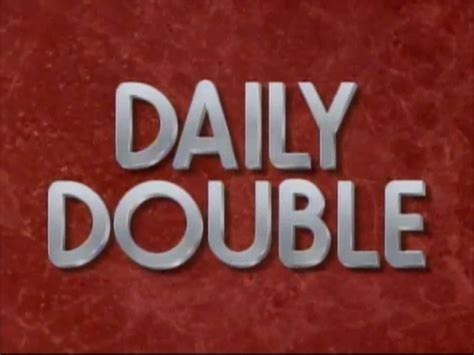 Image - Jeopardy! 1991 Daily Double title card.png - Game Shows Wiki