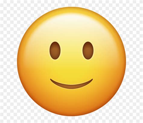 Download Slightly Smiling Emoji Icon Emojis Png, Ios - Surprised Emoji, Transparent Png ...