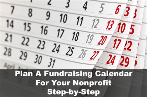 Plan a Fundraising Calendar for Your Nonprofit: Step-by-Step