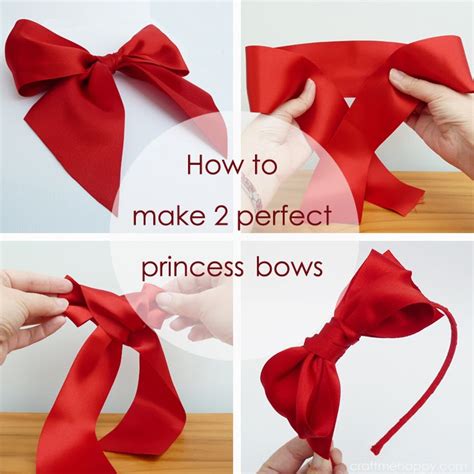 How to make 2 perfect princess bows | Craft me Happy!: How to make 2 ...