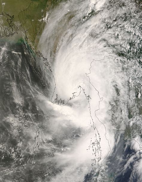 Tropical Cyclone Nargis (01B) over Myanmar