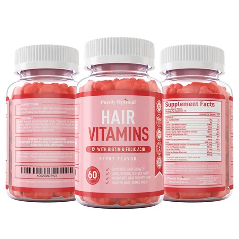 Premium Hair Vitamins – Purely Optimal Nutrition