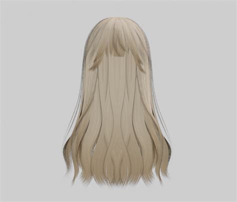 Long Hair w/ Bangs (VRChat Asset) READ DESC