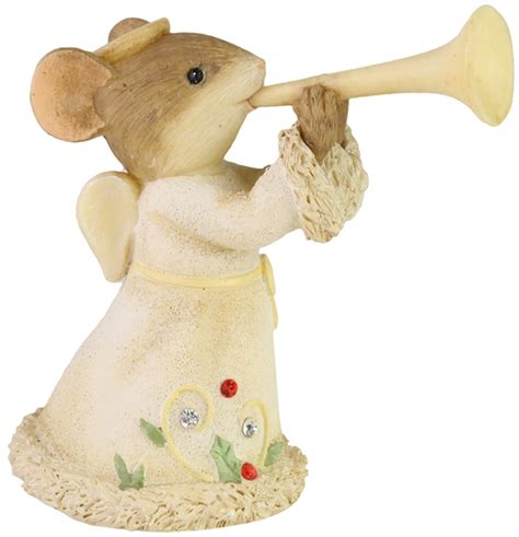 Tails with Heart 6006562 Mouse Trumpet Figurine