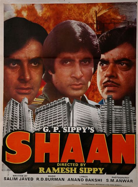 Shaan (1980) | Old bollywood movies, Old film posters, Bollywood posters