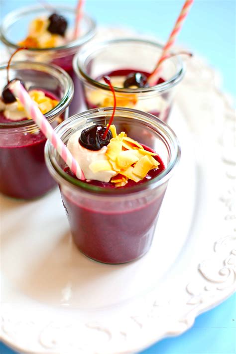 Dark Cherry Smoothies Recipe - Studio Delicious