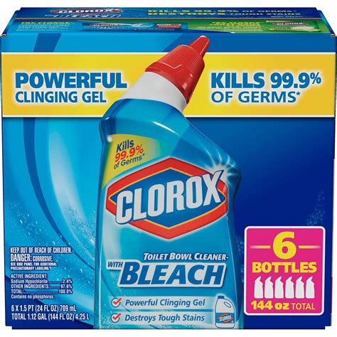 Toilet Bowl Cleaner with Bleach, Rain Clean (24 oz., 6 pk.) - Walmart.com - Walmart.com