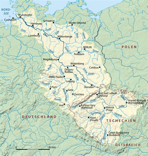 Elbe River Map Europe | secretmuseum